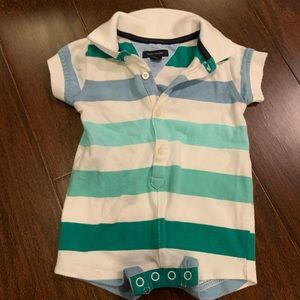 Tommy Hilfiger striped polo romper